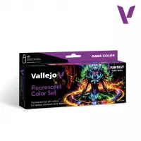 Ilustracja Vallejo: 72.214 - Game Color - Fluorescent Color Set